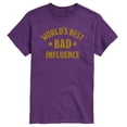 thumbnail image 1 of Instant Message - Funny Worlds Best Bad Influence - Adult Short Sleeve T-shirt, 1 of 4