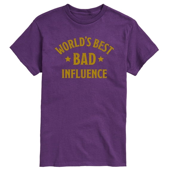 Instant Message - Funny Worlds Best Bad Influence - Adult Short Sleeve T-shirt