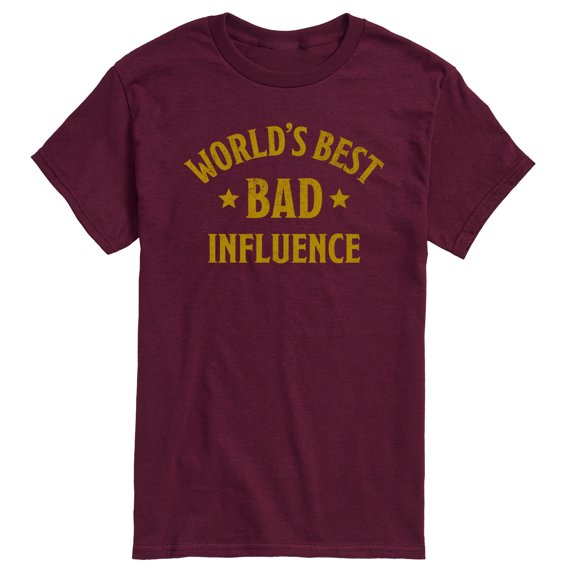 Instant Message - Funny Worlds Best Bad Influence Men's Short Sleeve Graphic T-Shirt