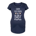 thumbnail image 1 of Instant Message - Fur Mama to Baby Mama - Women's Maternity Scoop Neck Graphic T-Shirt, 1 of 5