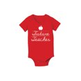 thumbnail image 1 of Instant Message - Future Teacher, Apple - Infant Baby One Piece, 1 of 5