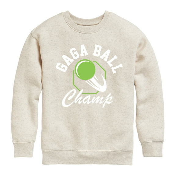 Instant Message - Gaga Ball Champ - Toddler & Youth Crewneck Fleece Sweatshirt
