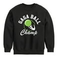 thumbnail image 1 of Instant Message - Gaga Ball Champ - Toddler & Youth Crewneck Fleece Sweatshirt, 1 of 5