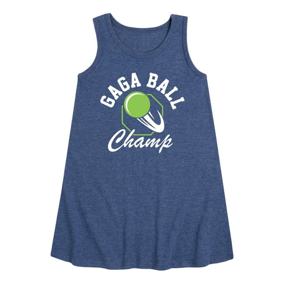 Instant Message - Gaga Ball Champ - Toddler & Youth Girls A-line Dress