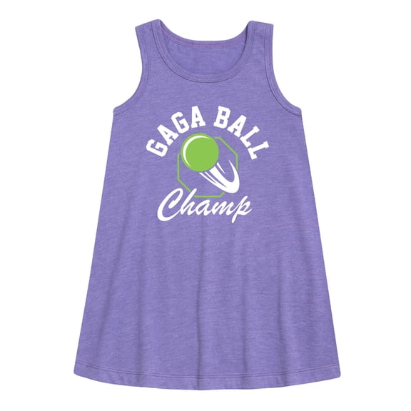 Instant Message - Gaga Ball Champ - Toddler & Youth Girls A-line Dress
