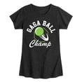 thumbnail image 1 of Instant Message - Gaga Ball Champ - Toddler & Youth Girls Short Sleeve Graphic T-Shirt, 1 of 5