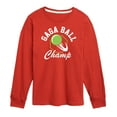 thumbnail image 1 of Instant Message - Gaga Ball Champ - Toddler & Youth Long Sleeve Graphic T-Shirt, 1 of 5