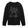 thumbnail image 1 of Instant Message - Game Controller Rendering - Youth Long Sleeve Graphic T-shirt, 1 of 5