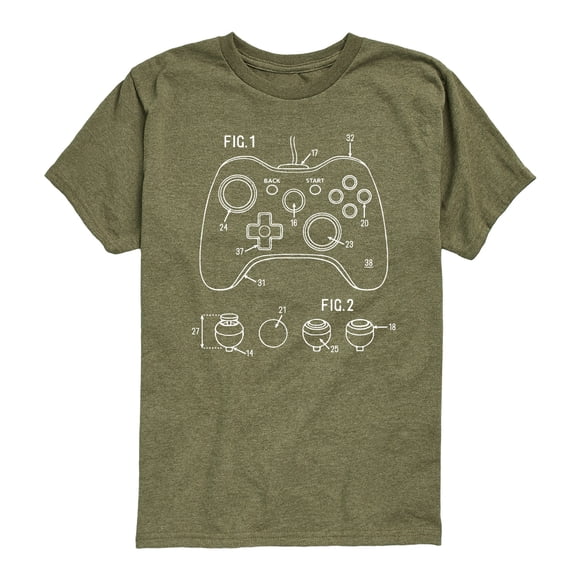 Instant Message - Game Controller Rendering - Youth Short Sleeve Graphic T-shirt
