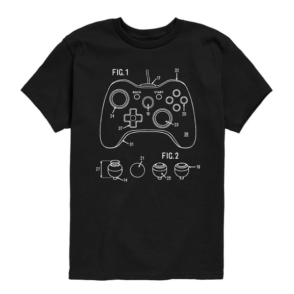 Instant Message - Game Controller Rendering - Youth Short Sleeve Graphic T-shirt