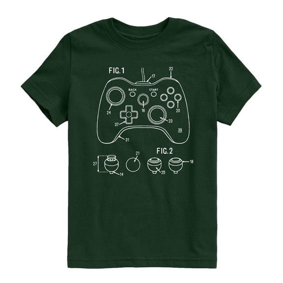 Instant Message - Game Controller Rendering - Youth Short Sleeve Graphic T-shirt