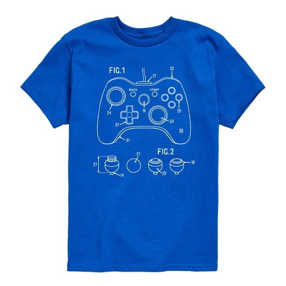 Instant Message - Game Controller Rendering - Youth Short Sleeve Graphic T-shirt