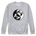 thumbnail image 1 of Instant Message - Game Controller Yin Yang - Men's Crew Neck Fleece Pullover, 1 of 5