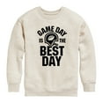 thumbnail image 1 of Instant Message - Game Day Best Day - Toddler & Youth Crewneck Fleece Sweatshirt, 1 of 6