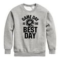 thumbnail image 1 of Instant Message - Game Day Best Day - Toddler & Youth Crewneck Fleece Sweatshirt, 1 of 6