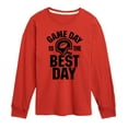 thumbnail image 1 of Instant Message - Game Day Best Day - Toddler & Youth Long Sleeve Graphic T-Shirt, 1 of 6