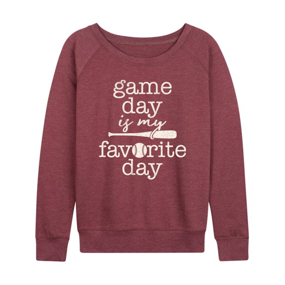 Instant Message - Game Day Favorite Day - Women's Lightweight French Terry Long Sleeve Shirt
