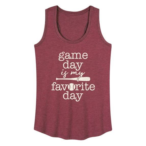 Instant Message - Game Day Favorite Day - Women's Racerback Tank Top