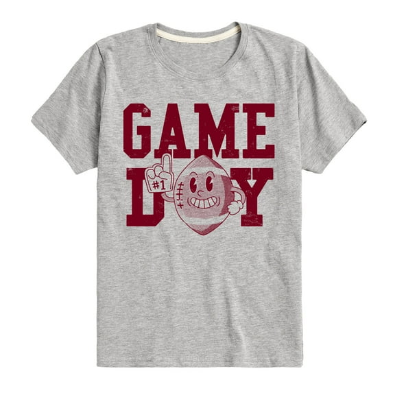 Instant Message - Game Day Football - Toddler & Youth Short Sleeve Graphic T-Shirt
