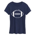 thumbnail image 1 of Instant Message - Game Day Football - Women's Short Sleeve Graphic T-Shirt, 1 of 6