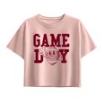 thumbnail image 1 of Instant Message - Game Day Football Short Sleeve Boxy Graphic T-Shirt, 1 of 5