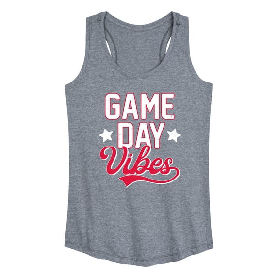Instant Message - Game Day Vibes Baseball - Women's Racerback Graphic Tank