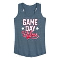 thumbnail image 1 of Instant Message - Game Day Vibes Baseball - Women's Racerback Graphic Tank, 1 of 5