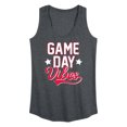 thumbnail image 1 of Instant Message - Game Day Vibes Baseball - Women's Racerback Graphic Tank, 1 of 4
