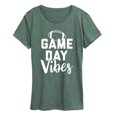 thumbnail image 1 of Instant Message - Game Day Vibes - Women's Short Sleeve Graphic T-Shirt, 1 of 6
