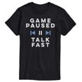 thumbnail image 1 of Instant Message - Game Paused Talk Fast - Men's Short Sleeve Graphic T-Shirt, 1 of 5