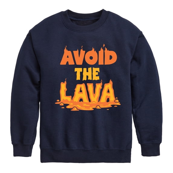 Instant Message - Gamer - Avoid the Lava - Toddler & Youth Crewneck Fleece Sweatshirt