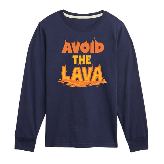 Instant Message - Gamer - Avoid the Lava - Toddler & Youth Long Sleeve Graphic T-Shirt