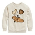 thumbnail image 1 of Instant Message - Gamer - Dog + Coconut - Toddler & Youth Crewneck Fleece Sweatshirt, 1 of 6