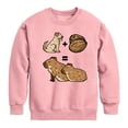 thumbnail image 1 of Instant Message - Gamer - Dog + Coconut - Toddler & Youth Crewneck Fleece Sweatshirt, 1 of 5