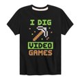 thumbnail image 1 of Instant Message - Gamer - I Dig Video Games - Toddler & Youth Short Sleeve Graphic T-Shirt, 1 of 6