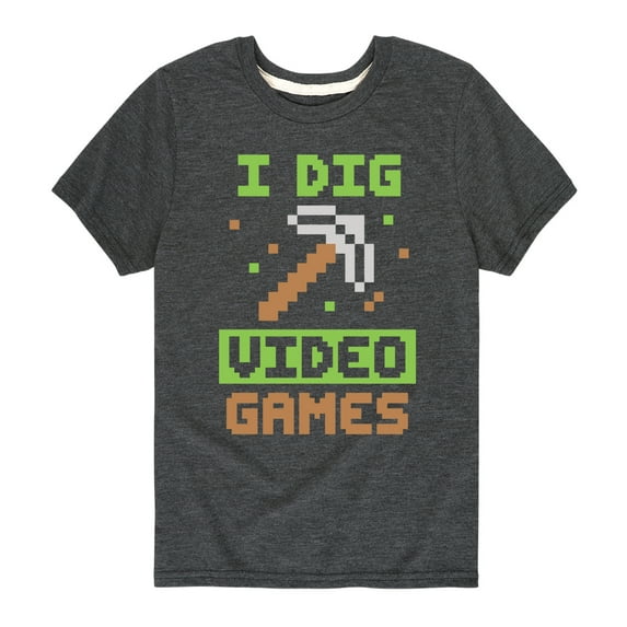 Instant Message - Gamer - I Dig Video Games - Toddler & Youth Short Sleeve Graphic T-Shirt