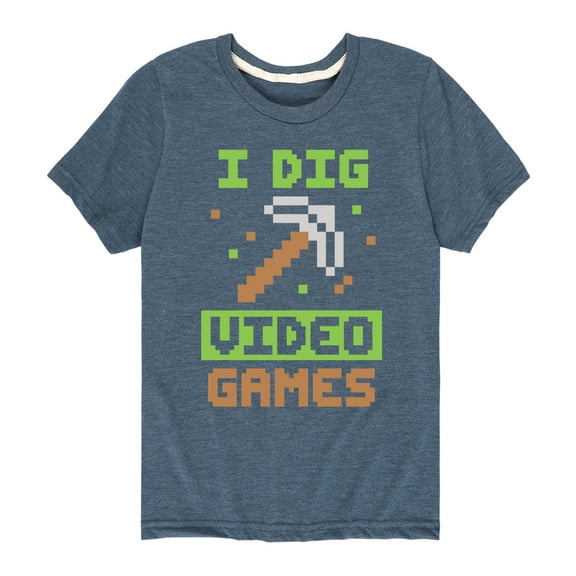 Instant Message - Gamer - I Dig Video Games - Toddler & Youth Short Sleeve Graphic T-Shirt