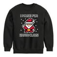 thumbnail image 1 of Instant Message - Gamer - I Pause for Santa Claus - Toddler & Youth Crewneck Fleece Sweatshirt, 1 of 6