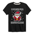 thumbnail image 1 of Instant Message - Gamer - I Pause for Santa Claus - Toddler & Youth Short Sleeve Graphic T-Shirt, 1 of 6