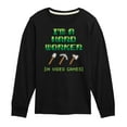 thumbnail image 1 of Instant Message - Gamer - I'm a Hard Worker In Video Games - Toddler & Youth Long Sleeve Graphic T-Shirt, 1 of 6