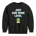 thumbnail image 1 of Instant Message - Gamer Just One More Level - Toddler & Youth Crewneck Fleece Sweatshirt, 1 of 6