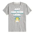 thumbnail image 1 of Instant Message - Gamer Just One More Level - Toddler & Youth Short Sleeve Graphic T-Shirt, 1 of 6