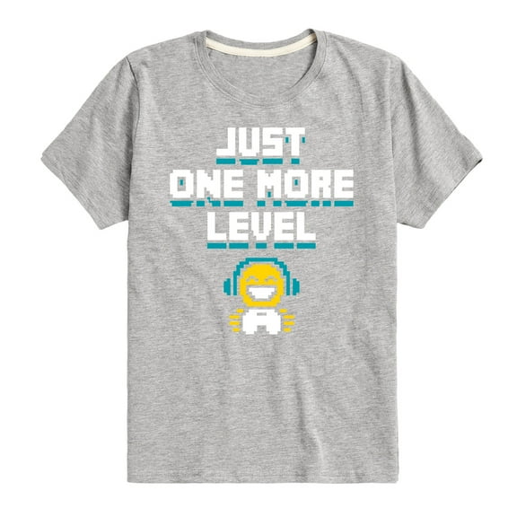 Instant Message - Gamer Just One More Level - Toddler & Youth Short Sleeve Graphic T-Shirt