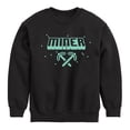thumbnail image 1 of Instant Message - Gamer - Miner - Toddler & Youth Crewneck Fleece Sweatshirt, 1 of 6