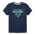 thumbnail image 1 of Instant Message - Gamer - Miner - Toddler & Youth Short Sleeve Graphic T-Shirt, 1 of 6