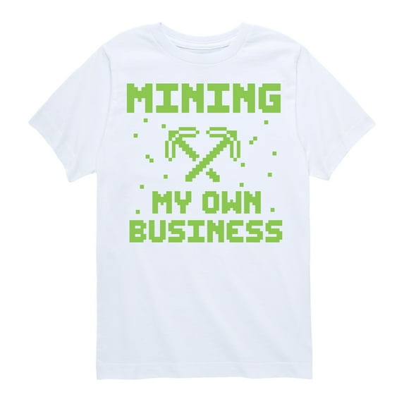 Instant Message - Gamer - Mining My Own Business - Toddler & Youth Short Sleeve Graphic T-Shirt
