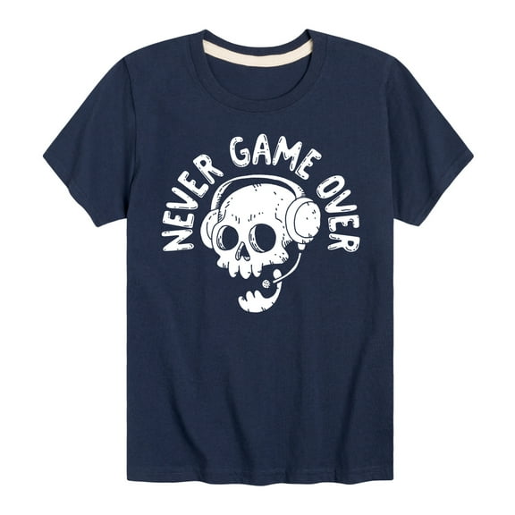 Instant Message - Gamer - Never Game Over - Toddler & Youth Short Sleeve Graphic T-Shirt