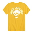 thumbnail image 1 of Instant Message - Gamer - Never Game Over - Toddler & Youth Short Sleeve Graphic T-Shirt, 1 of 6