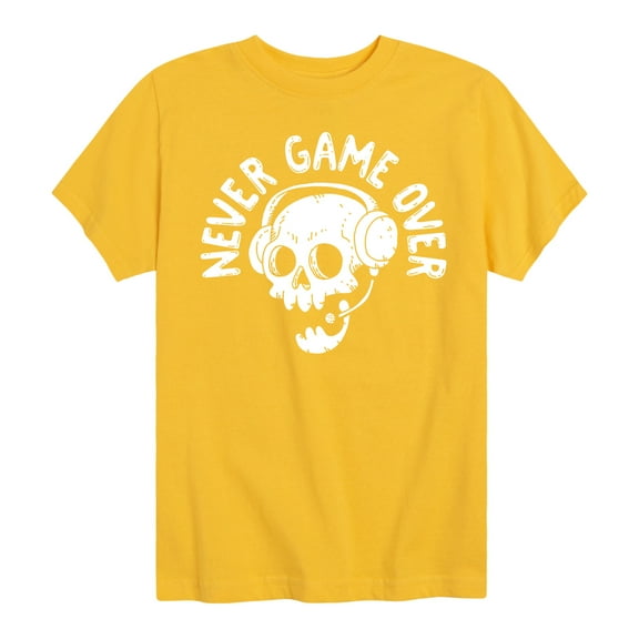 Instant Message - Gamer - Never Game Over - Toddler & Youth Short Sleeve Graphic T-Shirt