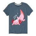 thumbnail image 1 of Instant Message - Gamer - Pixel Axolotl - Toddler & Youth Short Sleeve Graphic T-Shirt, 1 of 6